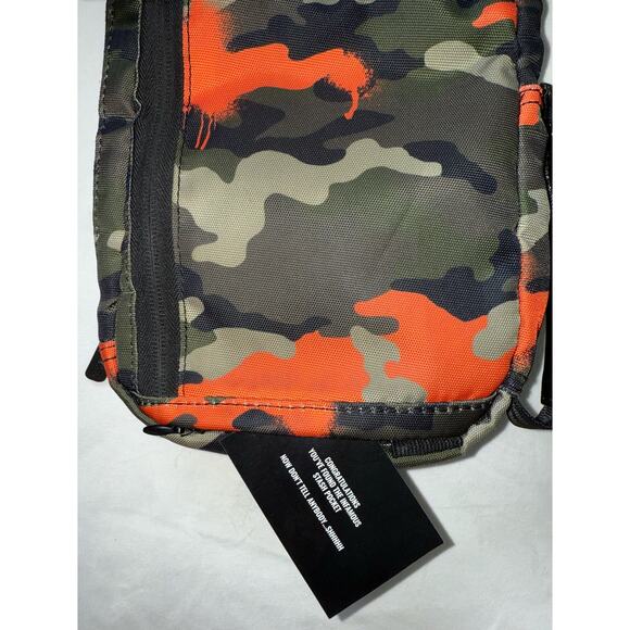 SPRAYGROUND JACQUEES Sling Bag Stash Pocket Camo Crossbody Orange Messenger - Picture 11 of 11